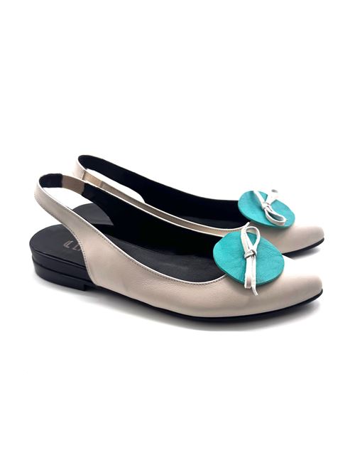 Slingback donna con accessorio turchese IL LACCIO | ATENE15NAPPAICE/SMERALDO